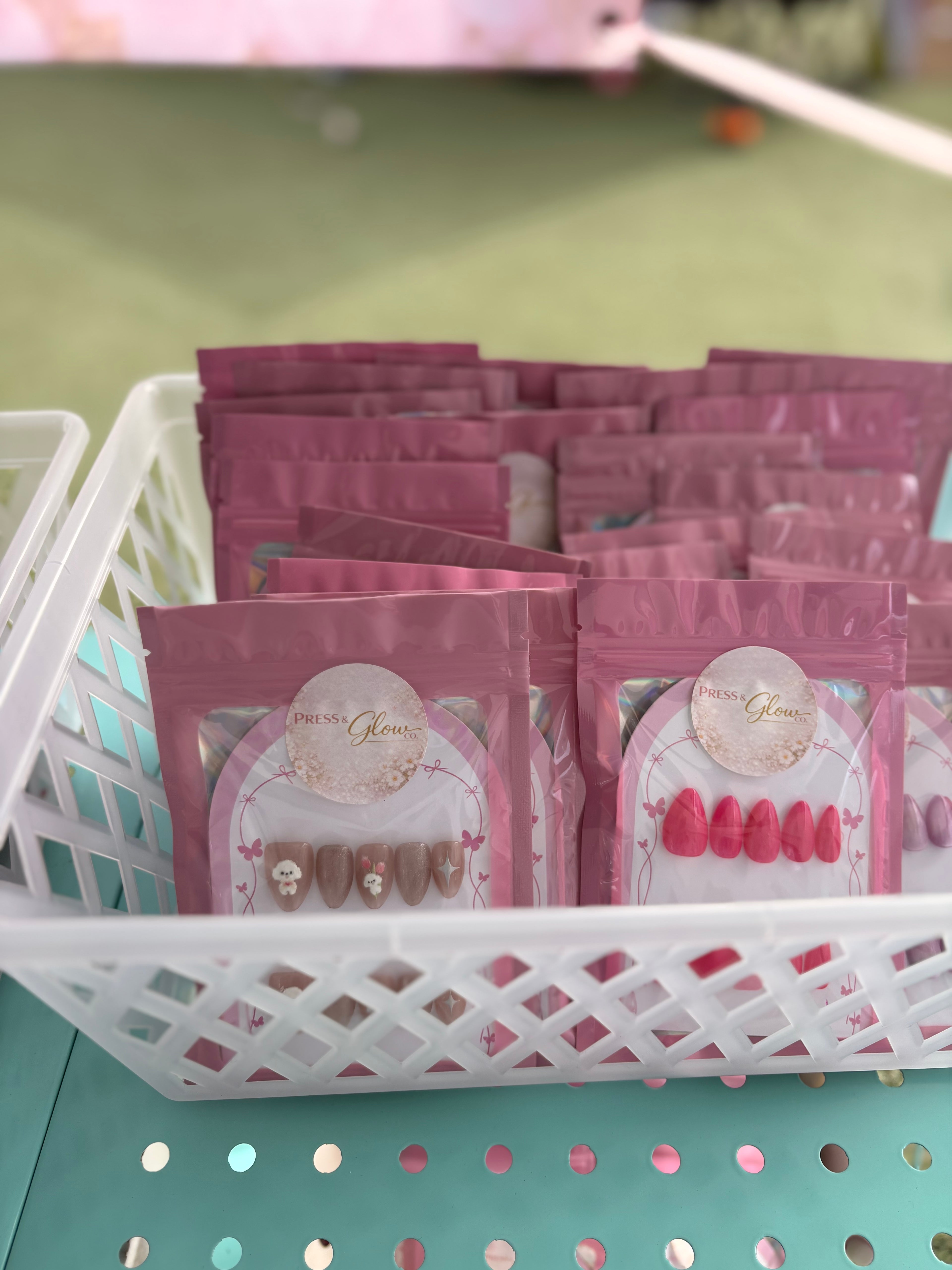 Press-on Nail Kits; 4 for $35
